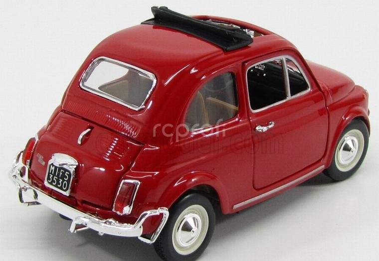Bburago Fiat 500l Open Roof 1968 1:24 Red