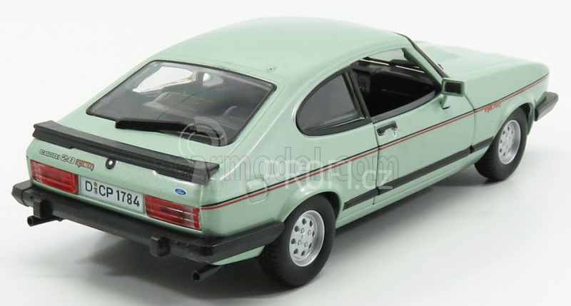 Bburago Ford england Capri Injection 1982 1:24 Světle Zelená Met