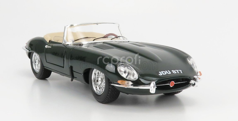 Bburago Jaguar E-type Spider 1961 1:18 Zelená