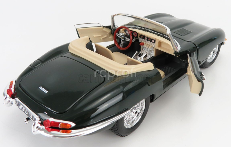 Bburago Jaguar E-type Spider 1961 1:18 Zelená
