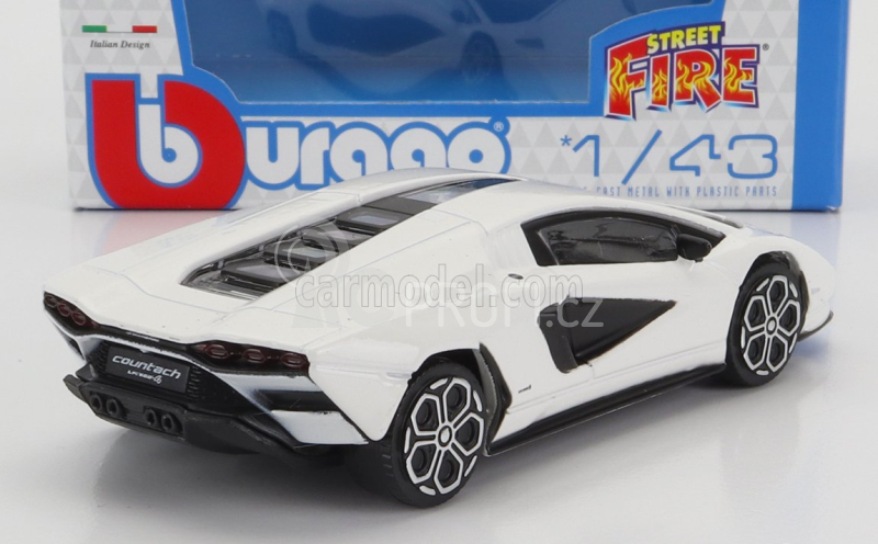 Bburago Lamborghini Countach LPI 800-4 1:43 bílá