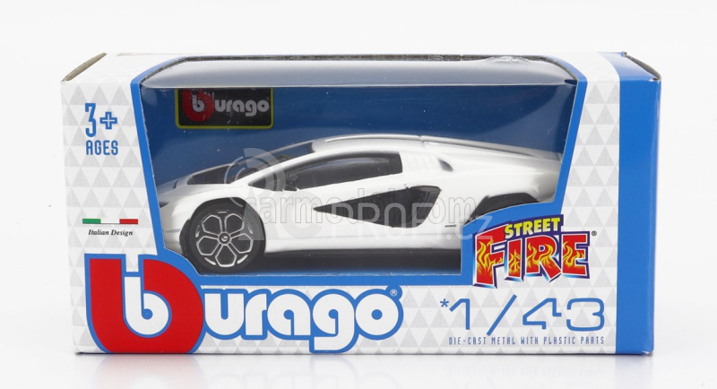 Bburago Lamborghini Countach LPI 800-4 1:43 bílá