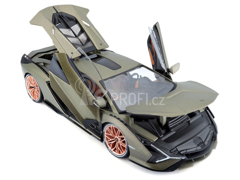 Bburago Lamborghini Sián FKP 37 1:18 zelená metalíza