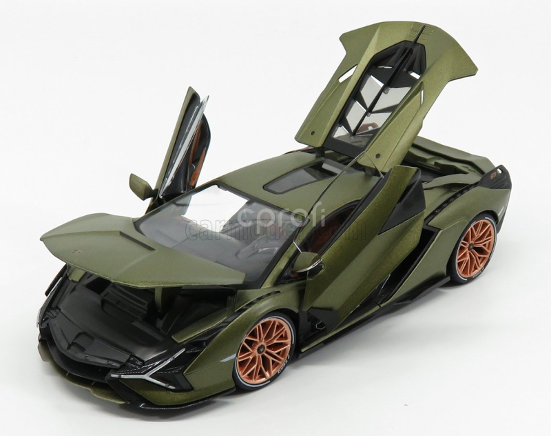 Bburago Lamborghini Sian Fkp 37 Hybrid 2020 1:18 Verde Gea - Zelená Met