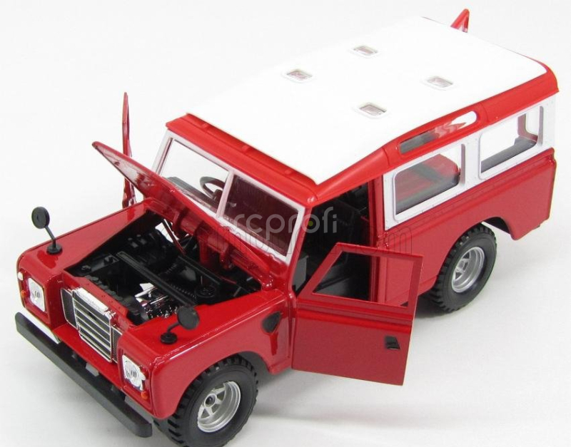 Bburago Land rover Land Rover 110 1976 1:24 Červená Bílá
