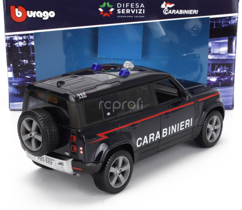 Bburago Land rover New Defender 110 Carabinieri 2022 1:24 Blue