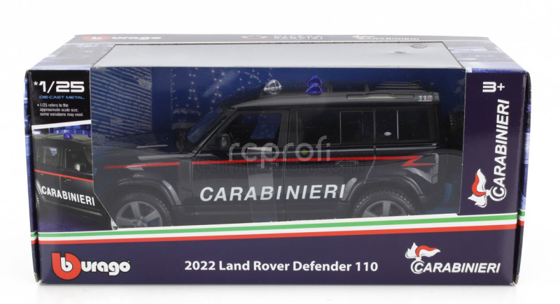 Bburago Land rover New Defender 110 Carabinieri 2022 1:24 Blue