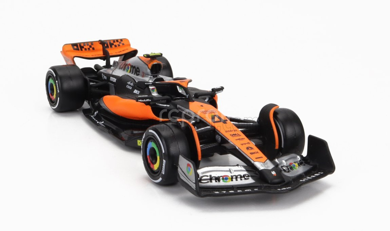 Bburago Mclaren F1  Mcl60 Team Mclaren N 4 2nd British Gp 2023 Lando Norris 1:43 Oranžová Černá Modrá