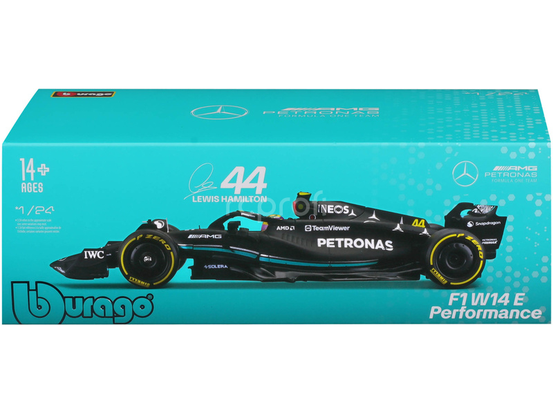 Bburago Mercedes-AMG Petronas W14 E 1:24 #44 Hamilton