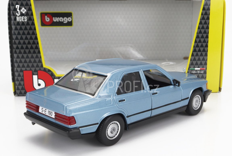 Bburago Mercedes benz 190e 1984 1:24 Diamantově Modrá