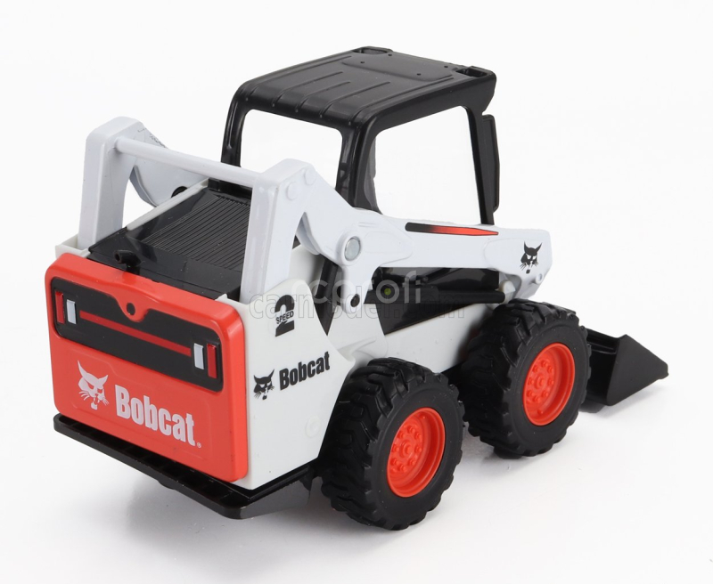 Bburago Mercedes benz Actros 2 Gigaspace Truck Pianale Trasporto Bobcat Ruspa Gommata Front Loader Scraper 2016 1:43 Černá Oranžová