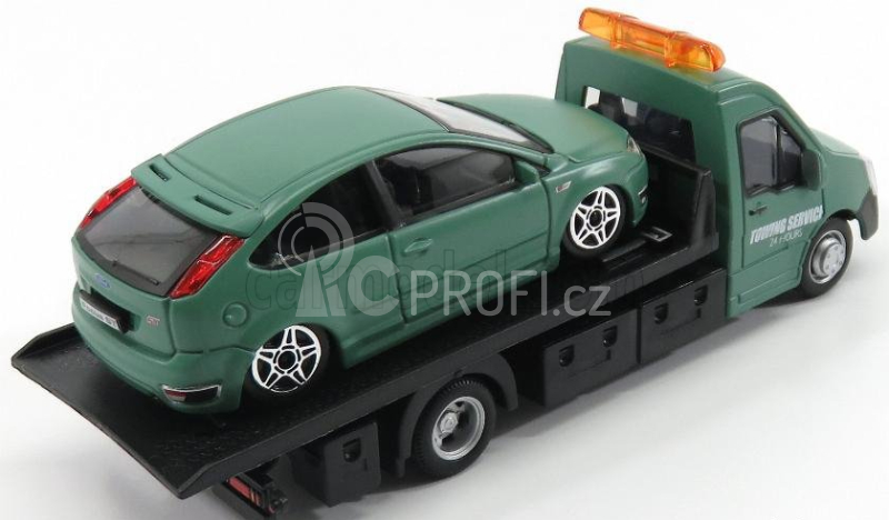 Bburago Mercedes benz Sprinter Soccorso Stradale + Ford England Focus 2011 1:43