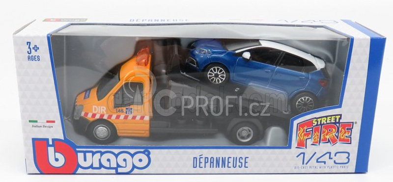 Bburago Mercedes benz Sprinter Soccorso Stradale + Renault Captur 1:43