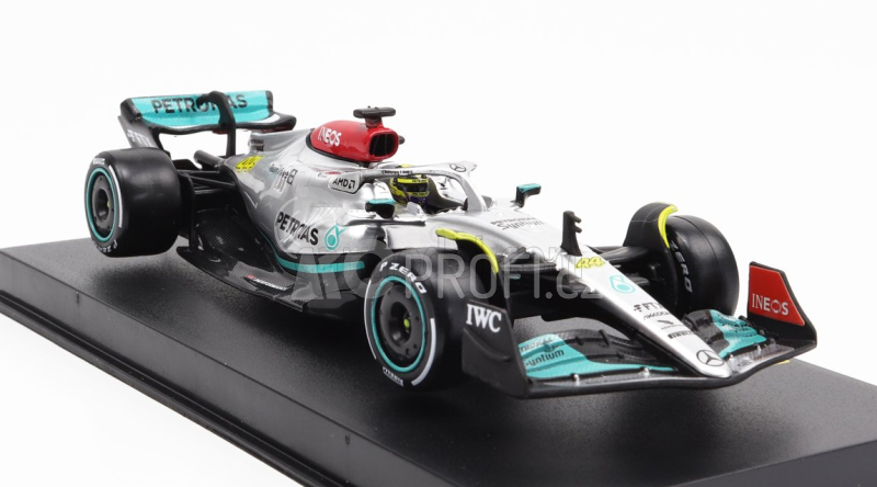 Bburago Mercedes gp F1 W13e Team Mercedes-amg Petronas F1 N 44 1:43, stříbrná