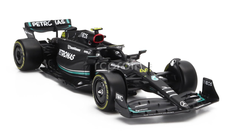 Bburago Mercedes gp F1 W14 Team Mercedes-amg Petronas Formula One N 44 Season 2023 Lewis Hamilton 1:24 Matt Black