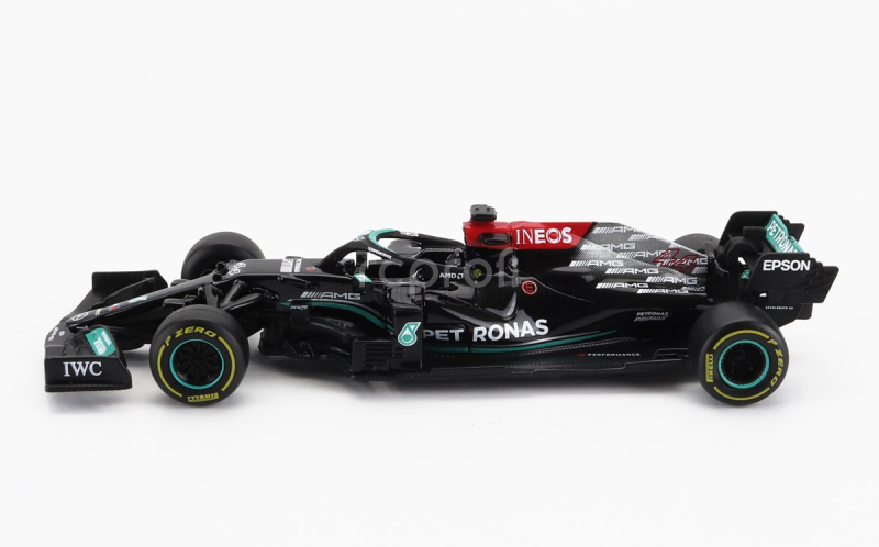 Bburago Mercedes gp Set F1  4x W14 Team Mercedes-amg Petronas Formula One N 44 Season 2023 Lewis Hamilton - N 63 Season 2023 George Russell - W13 N 44 Season 2022 Lewis Hamilton - W12 N 44 Season 2021 Lewis Hamilton 1:43 Matná Černá Stříbrná