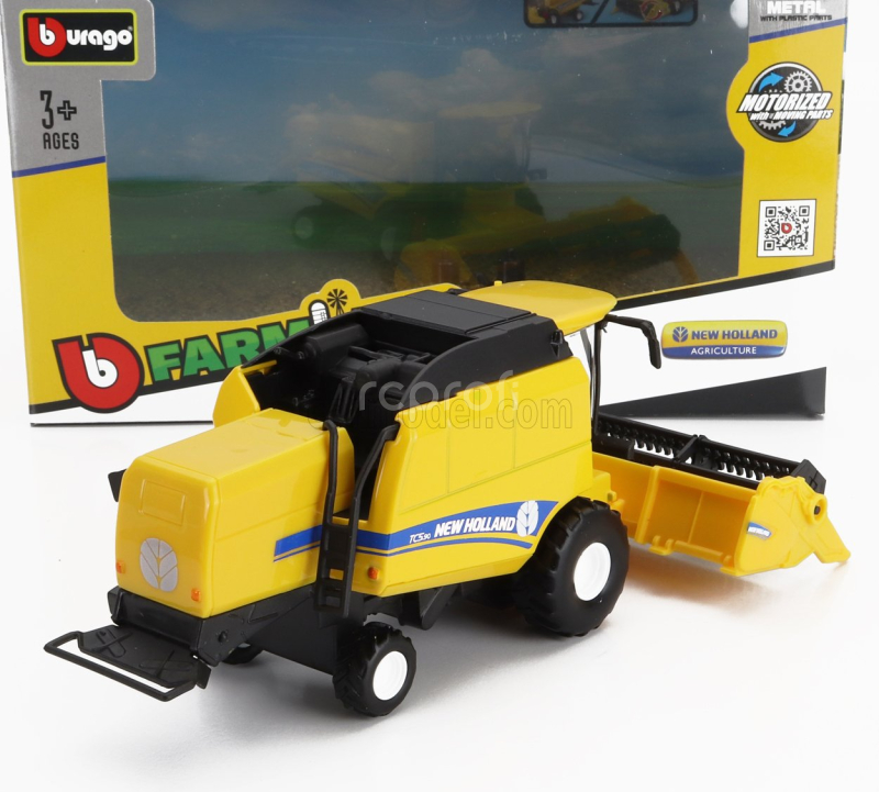 Bburago New holland Mietitrebbia Gommata Harvester 2020 1:50 Žlutá Šedá