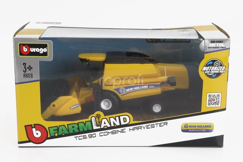 Bburago New holland Mietitrebbia Gommata Harvester 2020 1:50 Žlutá Šedá