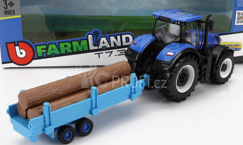 Bburago New Holland T7.315 1:32 s doplňky (sada 6ks)