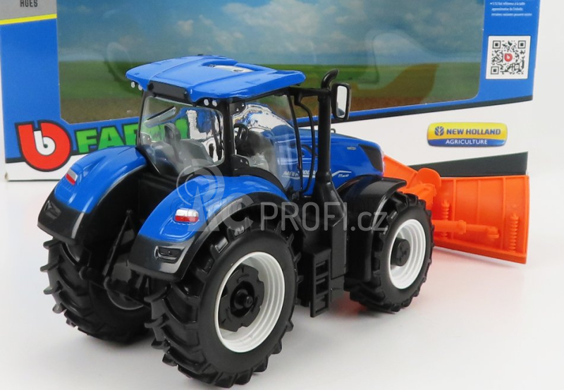 Bburago New holland T7.315 Tractor 2009 1:32 Modrá Oranžová