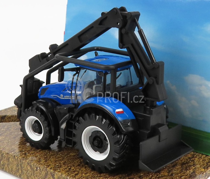 Bburago New holland T7.315 Tractor 2016 1:50 Modré Dřevo