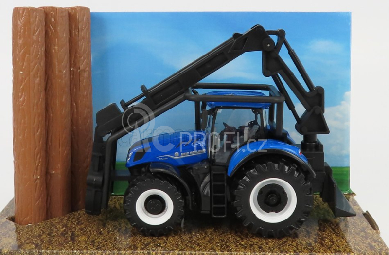 Bburago New holland T7.315 Tractor 2016 1:50 Modré Dřevo