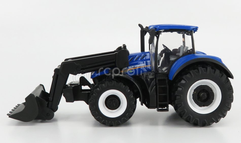 Bburago New holland T7.315 Tractor With Front Loader Scraper 2018 1:50 Blue