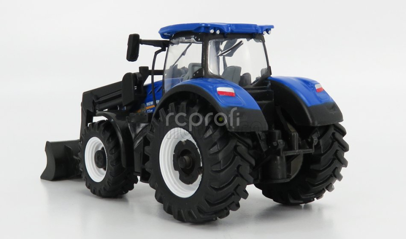 Bburago New holland T7.315 Tractor With Front Loader Scraper 2018 1:50 Blue