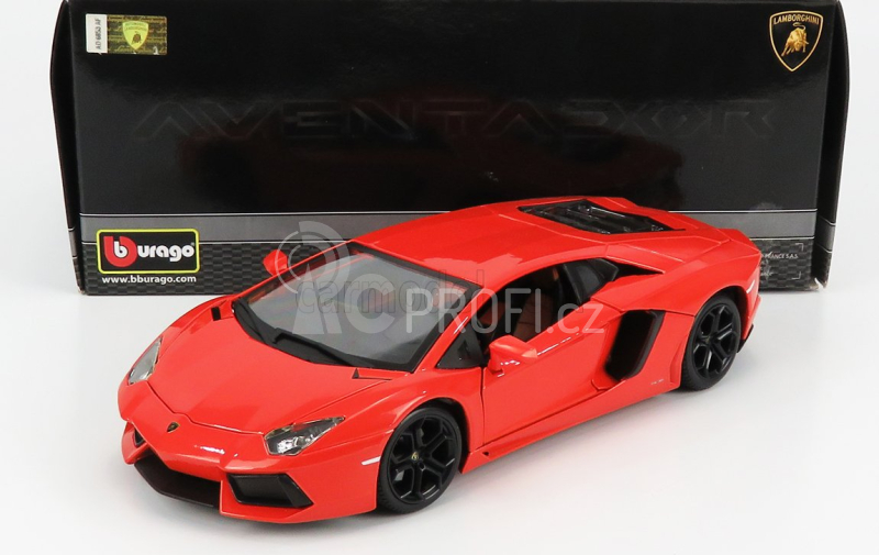 Bburago Plus Lamborghini Aventador LP 700-4 1:18 oranžová metalíza