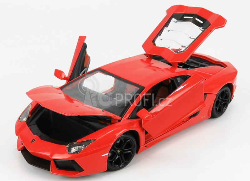 Bburago Plus Lamborghini Aventador LP 700-4 1:18 oranžová metalíza