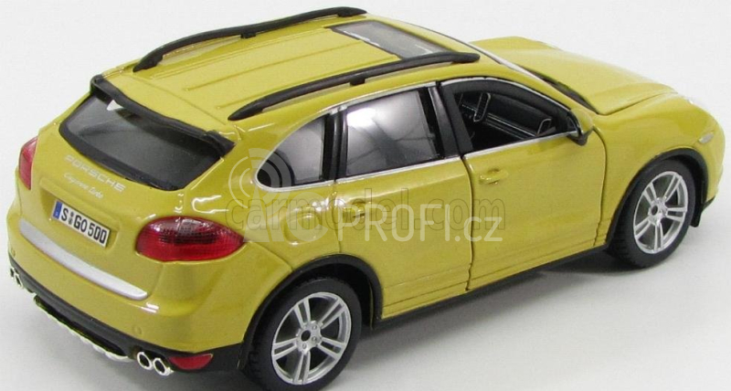 Bburago Plus Porsche Cayenne Turbo 1:24 žlutá