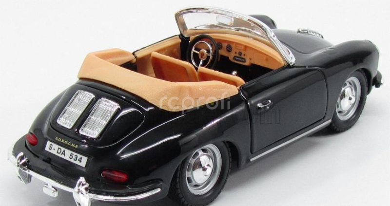 Bburago Porsche 356b Cabriolet 1961 1:24 Black