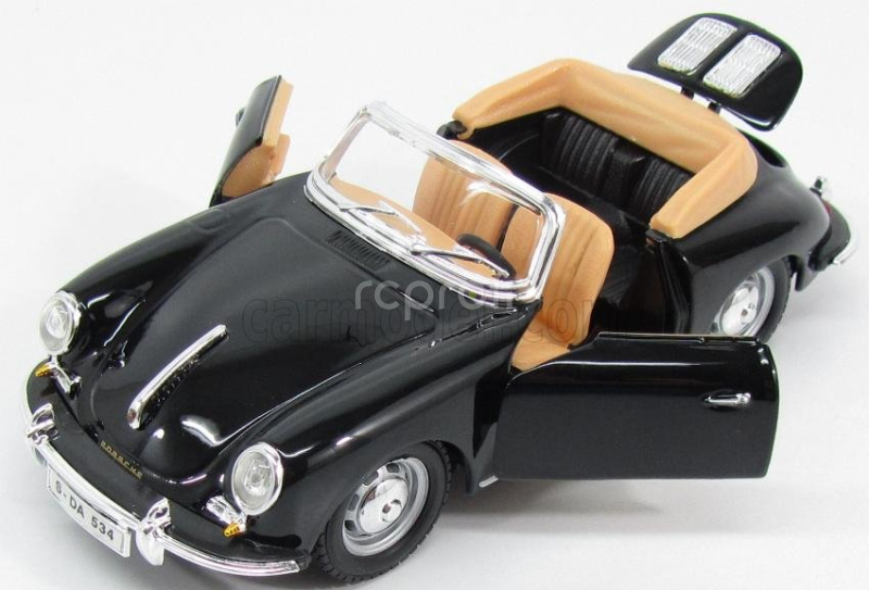 Bburago Porsche 356b Cabriolet 1961 1:24 Black