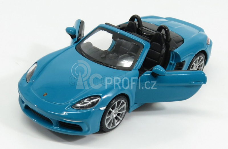 Bburago Porsche 718 Boxster 1:24 modrá