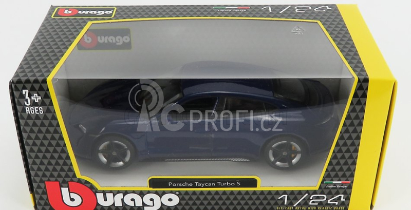 Bburago Porsche Taycan Turbo S 2019 Carrara 1:24 bílá