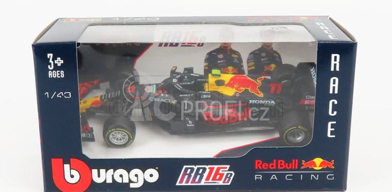 Bburago Red bull F1 Rb16b Honda Ra620h Team Aston Martin N 11 1:43, tmavě modrá