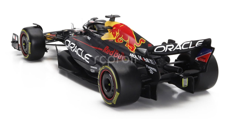 Bburago Red bull F1  Rb19 Team Oracle Red Bull Racing N 1 World Champion Season 2023 Max Verstappen 1:24 Matná Modrá Žlutá Červená