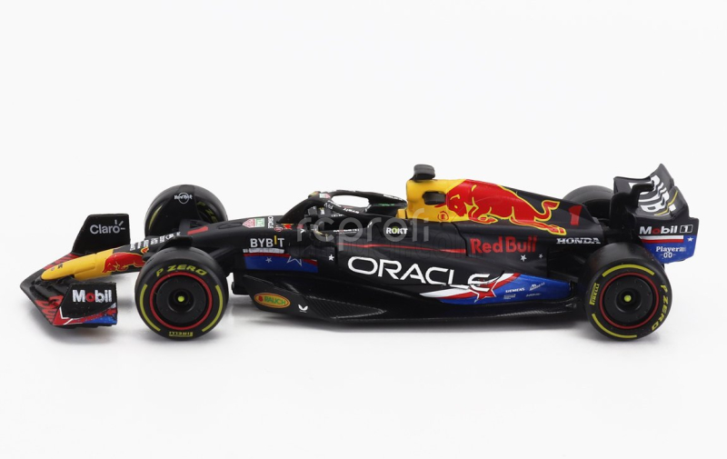 Bburago Red bull F1  Rb19 Team Oracle Red Bull Racing N 1 World Champion Winner Austin Usa Gp 2023 Max Verstappen 1:43 Matt Blue