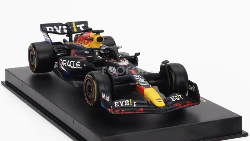 Bburago Red bull F1  Rb19 Team Oracle Red Bull Racing N 1 World Champion Winner Austin Usa Gp 2023 Max Verstappen - With Pilot And Showcase 1:43 Matt Blue