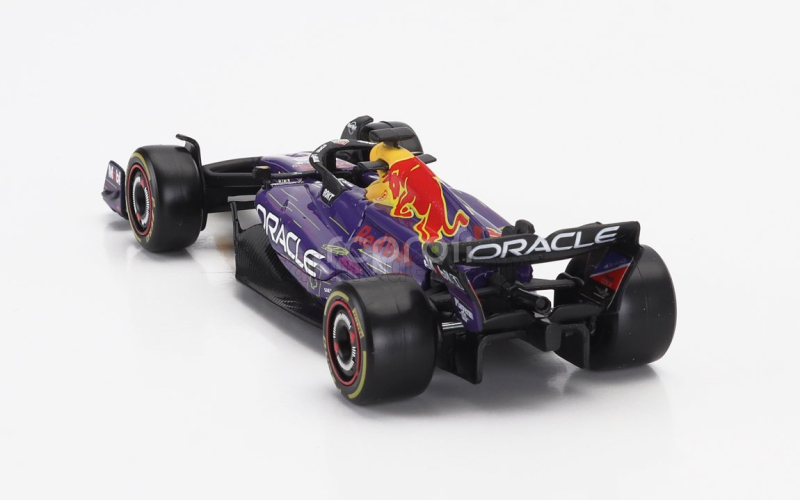 Bburago Red bull F1  Rb19 Team Oracle Red Bull Racing N 1 World Champion Winner Las Vegas Usa Gp 2023 Max Verstappen 1:43 Fialová Žlutá Červená