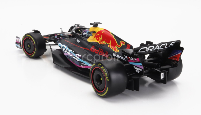Bburago Red bull F1  Rb19 Team Oracle Red Bull Racing N 1 World Champion Winner Miami Gp 2023 Max Verstappen 1:18 Matt Blue