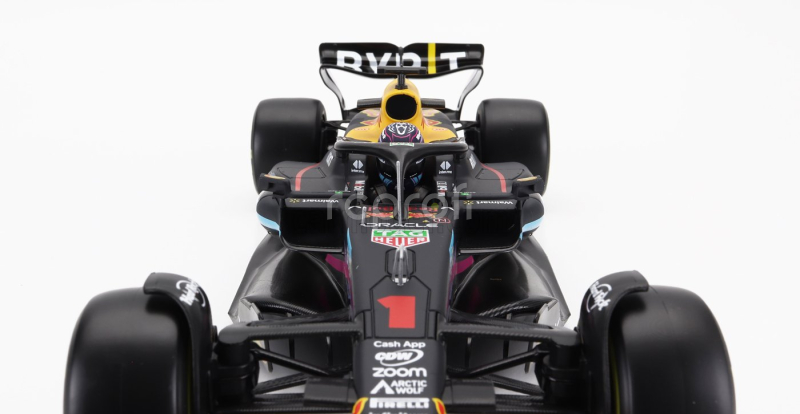 Bburago Red bull F1  Rb19 Team Oracle Red Bull Racing N 1 World Champion Winner Miami Gp 2023 Max Verstappen 1:18 Matt Blue