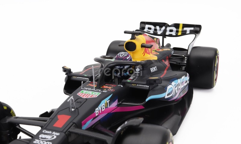 Bburago Red bull F1  Rb19 Team Oracle Red Bull Racing N 1 World Champion Winner Miami Gp 2023 Max Verstappen 1:18 Matt Blue