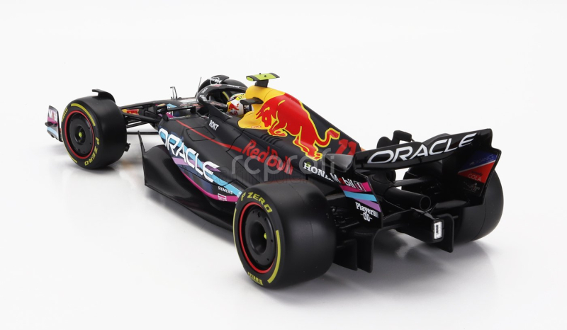 Bburago Red bull F1  Rb19 Team Oracle Red Bull Racing N 11 2nd Miami Gp 2023 Sergio Perez 1:18 Matt Blue