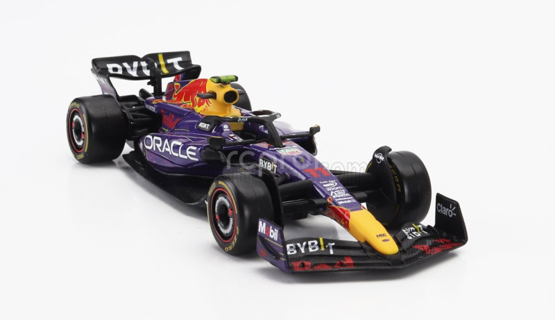 Bburago Red bull F1  Rb19 Team Oracle Red Bull Racing N 11 3rd Las Vegas Usa Gp 2023 Sergio Perez 1:43 Fialová Žlutá Červená
