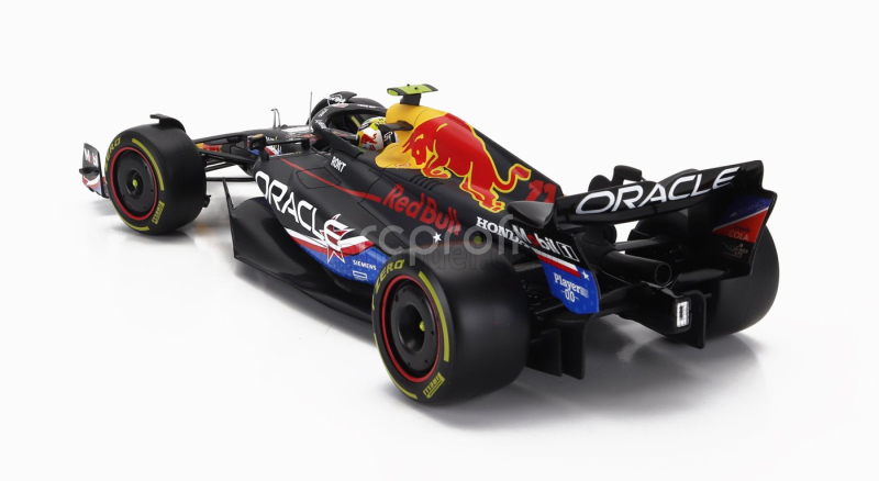 Bburago Red bull F1  Rb19 Team Oracle Red Bull Racing N 11 4th Austin Usa Gp 2023 Sergio Perez 1:18 Matt Blue
