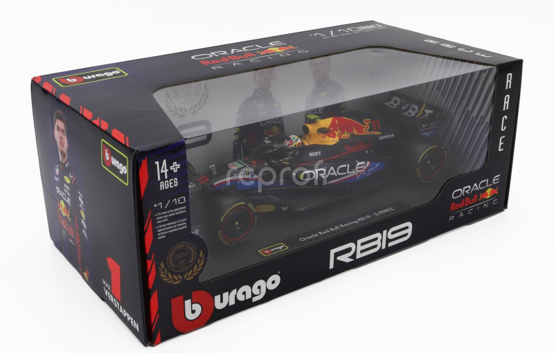 Bburago Red bull F1  Rb19 Team Oracle Red Bull Racing N 11 4th Austin Usa Gp 2023 Sergio Perez 1:18 Matt Blue