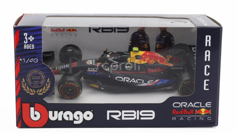 Bburago Red bull F1  Rb19 Team Oracle Red Bull Racing N 11 4th Austin Usa Gp 2023 Sergio Perez 1:43 Matt Blue