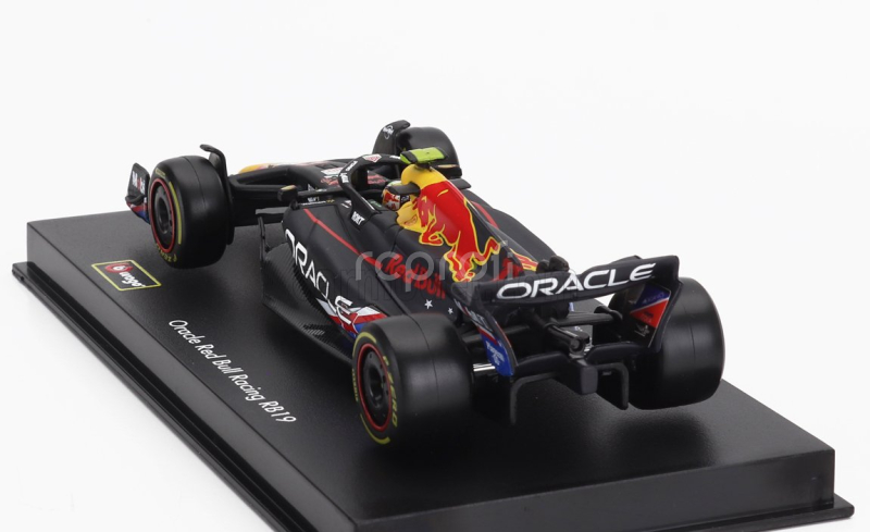 Bburago Red bull F1  Rb19 Team Oracle Red Bull Racing N 11 4th Austin Usa Gp 2023 Sergio Perez - With Pilot And Showcase 1:43 Matt Blue