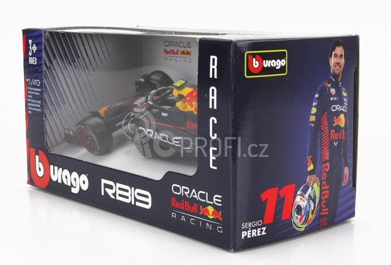 Bburago Red bull F1 Rb19 Team Oracle Red Bull Racing N 11 1:43, tmavě modrá